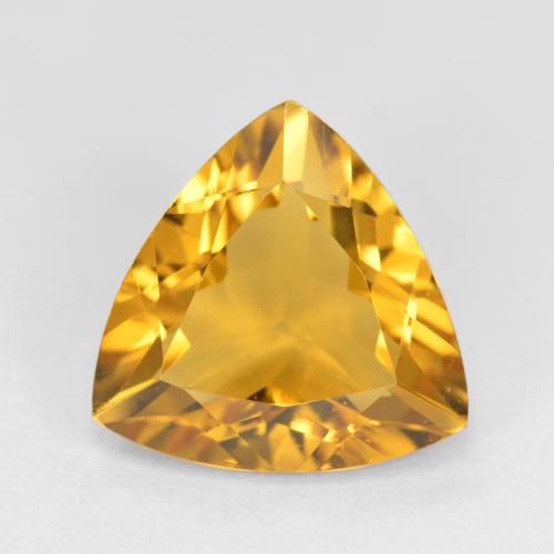 Medium-Light Orange-Gold Citrino Gem - 3.7ct Sfaccettatura trilliant (ID: 498476)