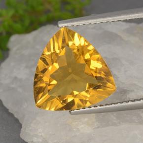 4.7ct Trillion Facet Yellow Golden Citrine Gem for sale 4.7ct Trillion Facet Yellow Golden Citrine Gem (ID: 498481)