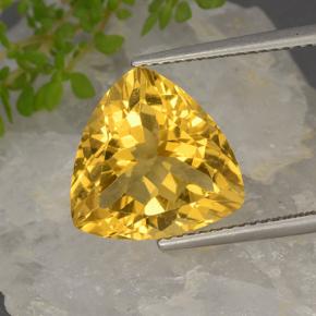 6.2ct Trillion Facet Yellow Golden Citrine Gem for sale 6.2ct Trillion Facet Yellow Golden Citrine Gem (ID: 498483)