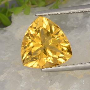 4ct Trillion Facet Yellow Golden Citrine Gem for sale 4ct Trillion Facet Yellow Golden Citrine Gem (ID: 498488)