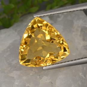 5.8ct Trillion Facet Yellow Golden Citrine Gem for sale 5.8ct Trillion Facet Yellow Golden Citrine Gem (ID: 498493)
