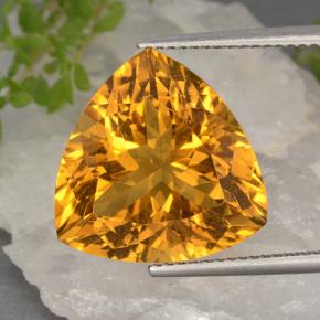 13ct Trillion Facet Yellow Golden Citrine Gem for sale 13ct Trillion Facet Yellow Golden Citrine Gem (ID: 498494)