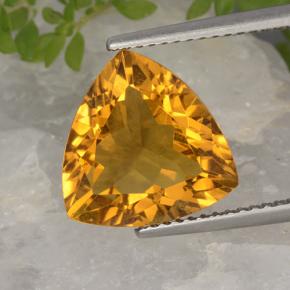 5.1ct Trillion Facet Yellow Golden Citrine Gem for sale 5.1ct Trillion Facet Yellow Golden Citrine Gem (ID: 498495)