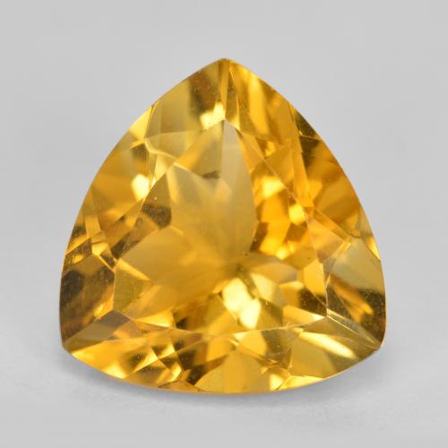 Dorato Citrino Gem - 4.8ct Sfaccettatura trilliant (ID: 498496)