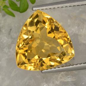 7.2ct Trillion Facet Yellow Golden Citrine Gem for sale 7.2ct Trillion Facet Yellow Golden Citrine Gem (ID: 498558)