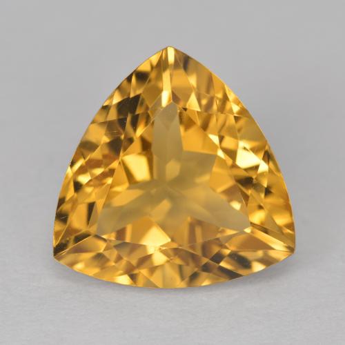 Dorado naranja Citrina Gema - 5.6ct Forma trillón (ID: 498559)