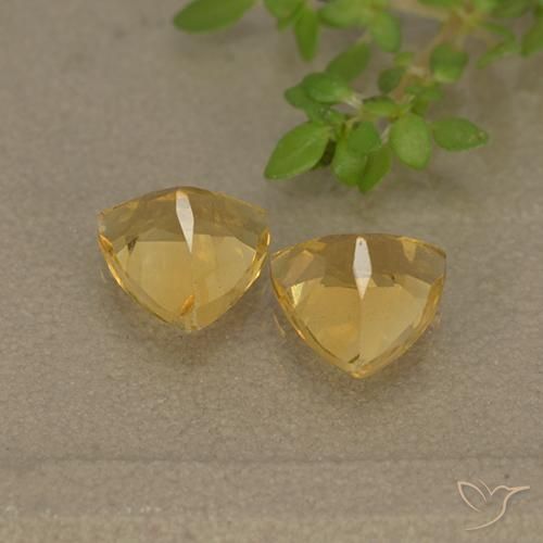 Citrine Gemstones in 6 x 6 mm (calibrated) Size for Sale, Citrine Stones in Golden Color