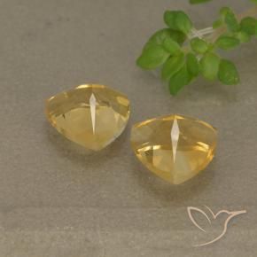 Citrine Gemstones in 6 x 6 mm (calibrated) Size for Sale, Citrine Stones in Golden Color