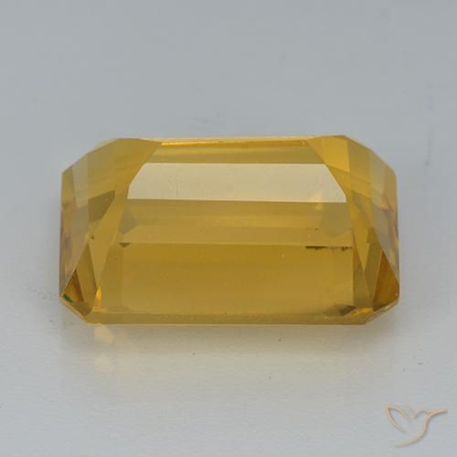 Citrine Gemstone in 14 x 10 mm (calibrated) Size for Sale, Citrine Stone in Medium Golden Color