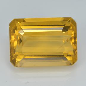 Naranja dorado intenso Citrina Gema - 7.6ct Corte octagonal (ID: 499533)