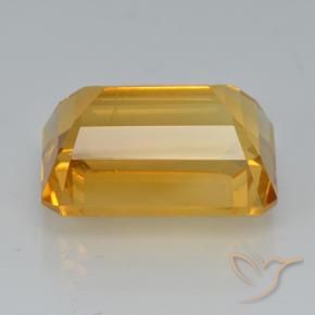 Citrine Gemstone in 14 x 10 mm (calibrated) Size for Sale, Citrine Stone in Medium-Light Orange-Gold Color