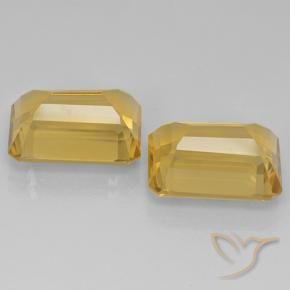 Citrine Gemstones in 14 x 10 mm (calibrated) Size for Sale, Citrine Stones in Deep Golden Orange Color