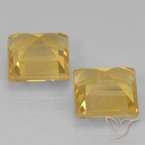 Citrine Gemstones in 6 x 6 mm (calibrated) Size for Sale, Citrine Stones in Golden Color