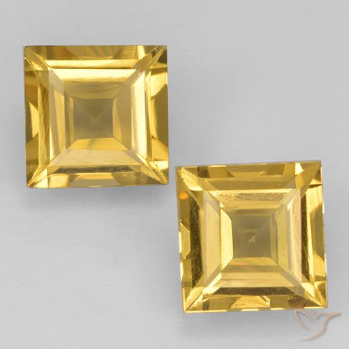2.27ctw Natural Golden Citrine, Square, VVS-VS