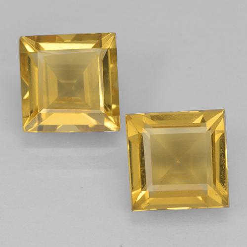 1ct Square Step-Cut Yellow Golden Citrine Gem for sale 1ct Square Step-Cut Yellow Golden Citrine Gem (ID: 500444)