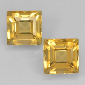 1.3ct Square Step-Cut Yellow Golden Citrine Gem for sale 1.3ct Square Step-Cut Yellow Golden Citrine Gem (ID: 500448)