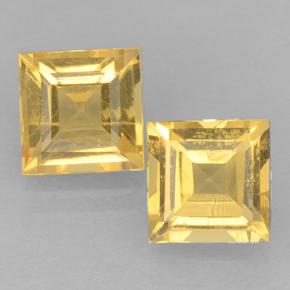 1ct Square Step-Cut Yellow Golden Citrine Gem for sale 1ct Square Step-Cut Yellow Golden Citrine Gem (ID: 500664)