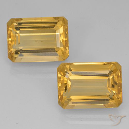 15.85 ct Yellow Citrine, 14.1 x 10.1 mm Octagon Cut From Brazil, Photo A
