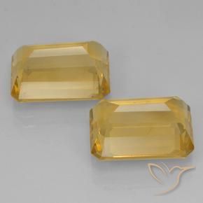 Citrine Gemstones in 14 x 10 mm (calibrated) Size for Sale, Citrine Stones in Deep Gold Color