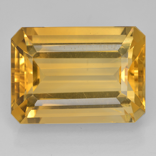 Dark Golden Citrino Gem - 14.8ct Taglio ottagonale (ID: 500703)