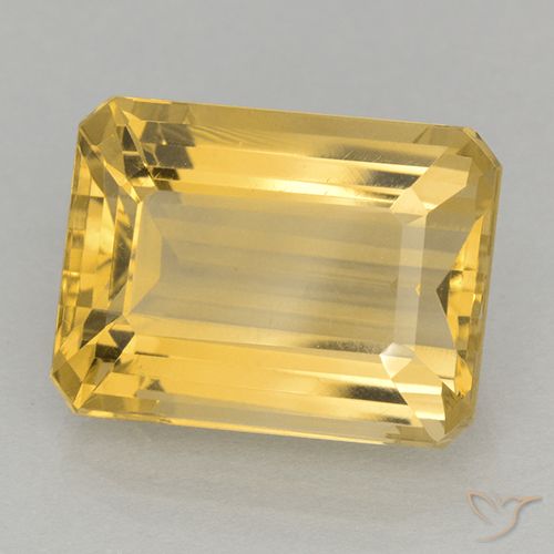 12,21ct Taglio ottagonale dorato Citrino dal Brasile, Dimension 16,1 x 12mm, Natural non trattati Gemstone, VVS Clarity, 1 piece Citrino in Dorato medio Color, Mohs Hardness of 7 adatto per gioielli da indossare ogni giorno, Pietra del mercante, Photo A