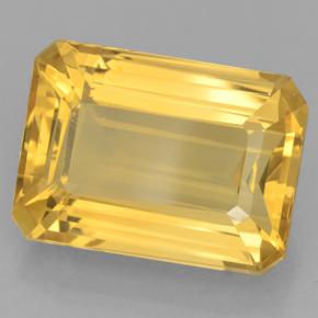 Medium Gold Citrine Gem - 15.4ct Octagon Step Cut (ID: 500819)