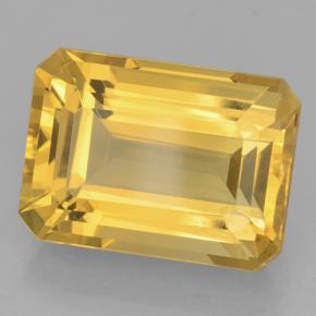 Bright Gold Citrine Gem - 16.5ct Octagon Step Cut (ID: 500821)