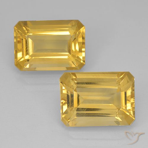 14.18 ct Yellow Citrine, 14 x 10.2 mm Octagon Cut From Brazil, Photo A
