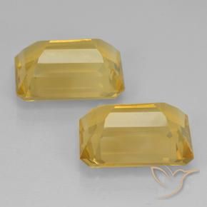 Citrine Gemstones in 14 x 10 mm (calibrated) Size for Sale, Citrine Stones in Golden Orange Color
