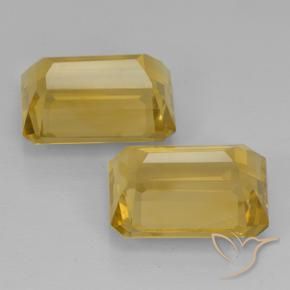 Citrine Gemstones in 14 x 10 mm (calibrated) Size for Sale, Citrine Stones in Golden Orange Color