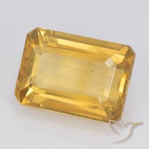 7.50 ct Golden Citrine Stone, Natural Citrine in Octagon Step Cut Shape for Sale