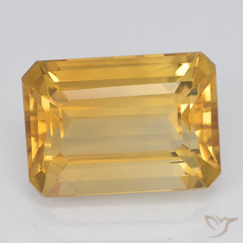 14,1 x 10mm octagonschliff goldener Citrin aus Brasilien, Gewicht 7,3 ct, 1 Stück Citrin - Farbe: Golden, natürlicher Edelstein in VVS-VS Reinheit, Mohs-Härte von 7 Geeignet für den täglichen Gebrauch im Schmuck, Stein des Händlers, Photo A