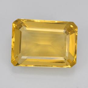 6.42 ct Golden Citrine Gemstone, Citrine Gem in Octagon Step Cut Shape for Sale.