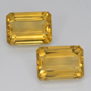 7.4ct Octagon Step Cut Yellow Golden Citrine Gem for sale 7.4ct Octagon Step Cut Yellow Golden Citrine Gem (ID: 500920)