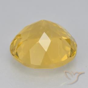 Citrine Gemstone in 12 mm (calibrated) Size for Sale, Citrine Stone in Medium Gold Color