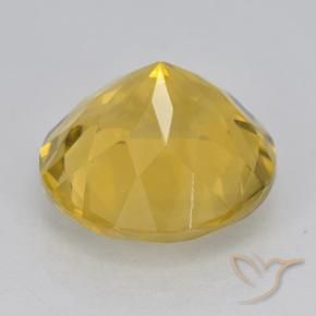 Citrine Gemstone in 12 mm (calibrated) Size for Sale, Citrine Stone in Medium Golden Color