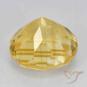 Citrine Gemstone in 12 mm (calibrated) Size for Sale, Citrine Stone in Medium Gold Color