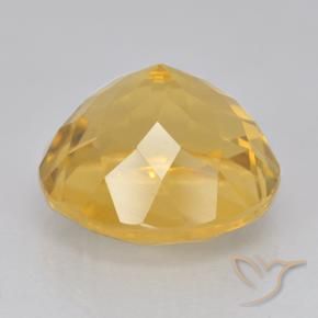 Citrine Gemstone in 12 mm (calibrated) Size for Sale, Citrine Stone in Golden Color