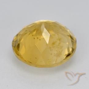 Citrine Gemstone in 12 mm (calibrated) Size for Sale, Citrine Stone in Golden Color