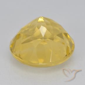 Citrine Gemstone in 12 mm (calibrated) Size for Sale, Citrine Stone in Golden Color