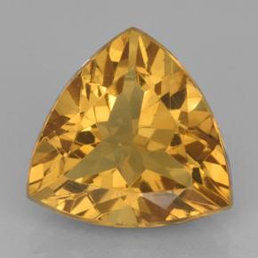 4.7ct Trillion Facet Yellow Golden Citrine Gem for sale 4.7ct Trillion Facet Yellow Golden Citrine Gem (ID: 501003)