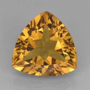 5.1ct Trillion Facet Yellow Golden Citrine Gem for sale 5.1ct Trillion Facet Yellow Golden Citrine Gem (ID: 501005)