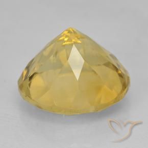 Citrine Gemstone in 12 mm (calibrated) Size for Sale, Citrine Stone in Golden Color