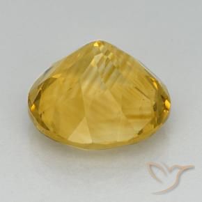 Citrine Gemstone in 12 mm (calibrated) Size for Sale, Citrine Stone in Golden Color