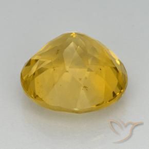 Citrine Gemstone in 12 mm (calibrated) Size for Sale, Citrine Stone in Golden Color