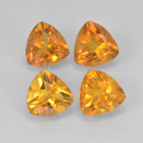 0.4ct Trillion Facet Yellow Golden Citrine Gem for sale 0.4ct Trillion Facet Yellow Golden Citrine Gem (ID: 501078)