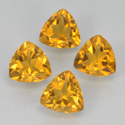 0.4ct Trillion Facet Yellow Golden Citrine Gem for sale 0.4ct Trillion Facet Yellow Golden Citrine Gem (ID: 501093)
