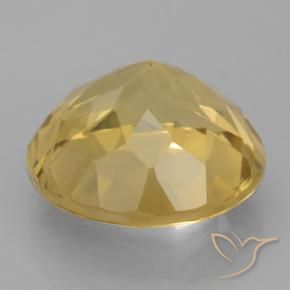 Citrine Gemstone in 12 mm (calibrated) Size for Sale, Citrine Stone in Medium Golden Color