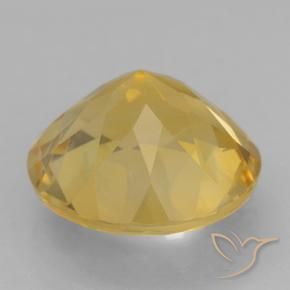 Citrine Gemstone in 12 mm (calibrated) Size for Sale, Citrine Stone in Medium Golden Color