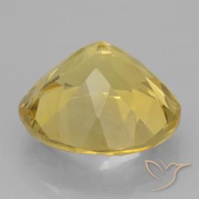Citrine Gemstone in 12 mm (calibrated) Size for Sale, Citrine Stone in Light Yellow Color